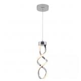 Artika Swirl 13W 1-Light Chrome Pendant