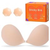 Adhesive Strapless Backless Push-Up Bra,