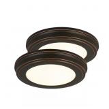 Oil Rubbed Bronze LED Flush Mount (2-Pack)