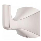 2ct. Bruxie J-Hook Robe/Towel Hook - Brushed Nicke