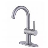 Dorind Single-Hole Faucet, Brushed Nickel