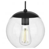 Atwell 1-Light Matte Black Pendant