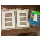 2pk 3 switch wall plate & dimmer light switch