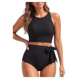 Women High Waisted Bikini Set Swimsuit