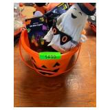 Pumpkin bucket,mini lights, ghost, misc