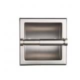 Brushed Nickel Toilet Paper Holder, Recessed