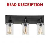 Regan 21 in. 3-Light Espresso Vanity Light