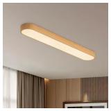 41-Watt LED Flush Mount with White Shade
