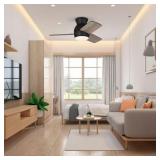 Hampton Bay Marcross 30 in. Matte Black Fan