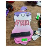 2ct Ghost Boo sing decor