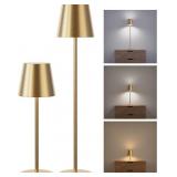 JACKYLED Cordless Table Lamps 3-Height, 2 Pack