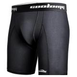 COOLOMG L Men Compression Shorts with Cup