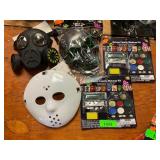 3ct Costume masks & 2ct Costume makeup kit