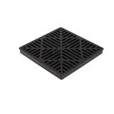 12 in. Square Catch Basin Drain Grate, Black