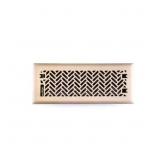 3ct. Interwoven 4x12 Steel Floor Register, Gold