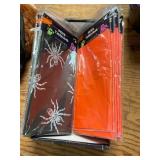12ct Pvea tablecloths orange, & black spider print