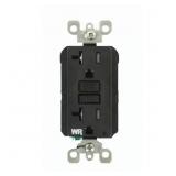 4ct 20 Amp SmartlockPro GFCI Outlet, Black GFWT2-E