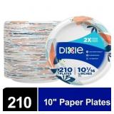 Dixie 10" Paper Plates 210 ct Multicolor