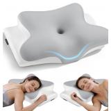 Cervical Neck Pillow, Dark Grey