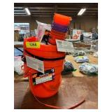Stack of Halloween Buckets w/ Halloween Items