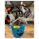 Halloween accessory sets treat bags, white wig