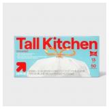 UltraStretch Tall Kitchen Bags 13gal/50ct up&up