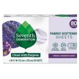2ct Seventh Gen Dryer Sheets, Fresh Lavender, 80