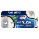 Clorox Wet Mopping Cloths Coconut & Waterlily