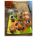9ct pop up toys, 3 skull-cat 6 pumpkin-ghosts