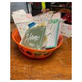 Halloween treat bowl, misc
