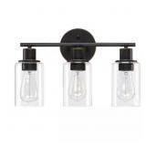 17 in. 3-Light Vanity Light, Oil Rubbed Bronze