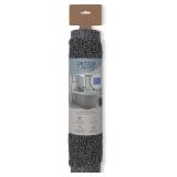 D cor Living Loofah Bath Mat 29.5" White/Black