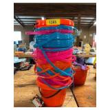 Stack Halloween buckets