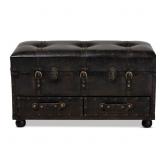 Baxton Studio Callum Storage Ottoman