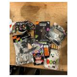Halloween grab bag socks, glass, handcuff set