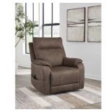 Crestmeade Brown Faux Leather Recliner