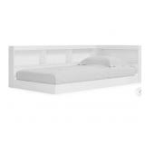 Piperton White Twin Bookcase Storage Bed/frame