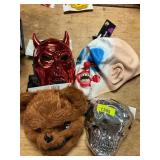Halloween Masks 4 ea