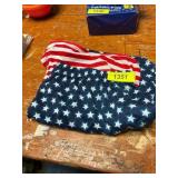Sz 2X flag swim trunks