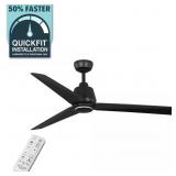 Sandro 56in Matte Black Ceiling Fan