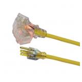 Husky 50 ft 14/3 Extension Cord w/ Tap Yellow