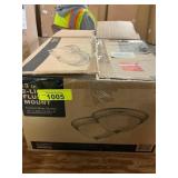 13" flush mount light bases. No glass shades