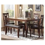 Bennox Dining Table and 4 Chairs