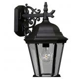 Welbourne 1-Light Black Wall Lantern