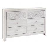 Paxberry 6-Drawer Dresser in Whitewash