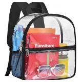 Clear Mini Backpack, Waterproof See-Through