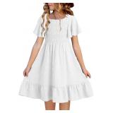 Blibean 6y-7y Girls Polka Dot Dress