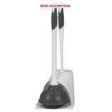 Clorox Toilet Bowl Brush & Plunger Combo Set