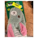Bunny Slipper Toy for Dog & Harness