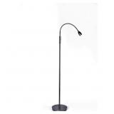 58 in. Blackened Bronze 1-Light Floor Lamp